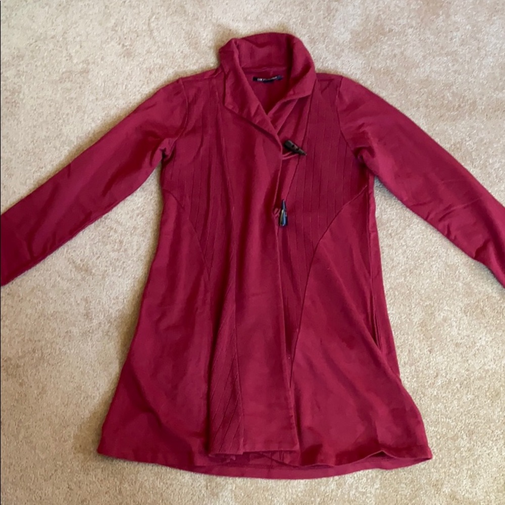 Lucky brand burnt red wrap jacket